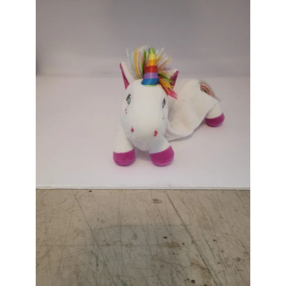 Lisa Frank Plush Rainbow Unicorn Pencil Pouch Holder